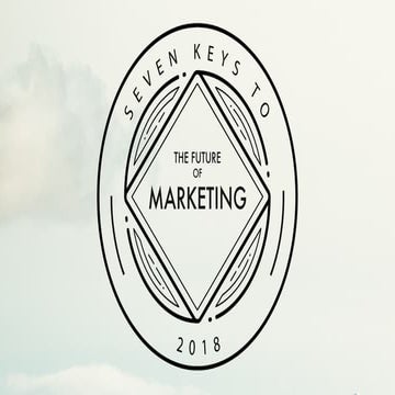 Future of Marketing  - Keynote Brandemonium 2018 