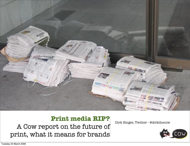 Print Media RIP?