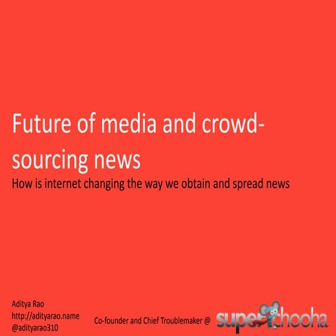 Future Of Media And Crowdsourcing News