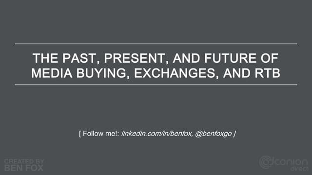 Ben Fox DiscussesThe Future of Medi...