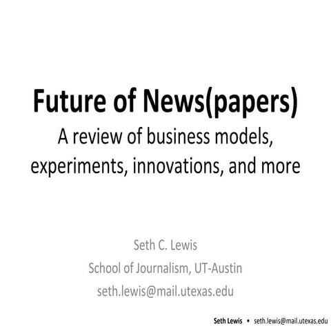 The Future of News(papers)
