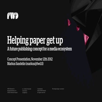 Helping paper get up