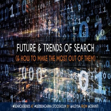 Trends & Future of Search at #Webbdagarna