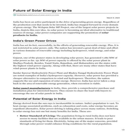 Future of Solar Energy in India.pdf