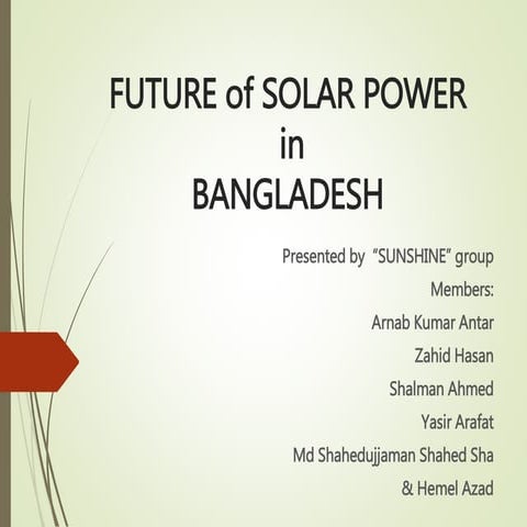 Future of solar power
