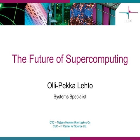 From the Archives: Future of Supercomputing at Altparty 2009