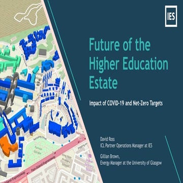 Future of the Higher Education Estate - Impact of COVID-19 and Net-Zero Targe...
