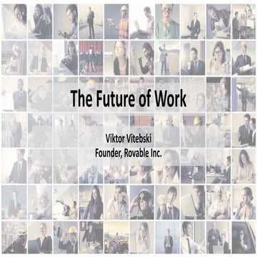 A vision of the Future of Work by Rovable