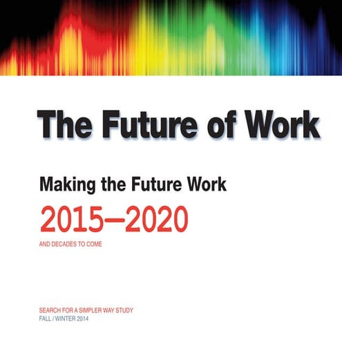 Future of Work: 2015-2020: Unleashing You. Making the Future Work. Now.