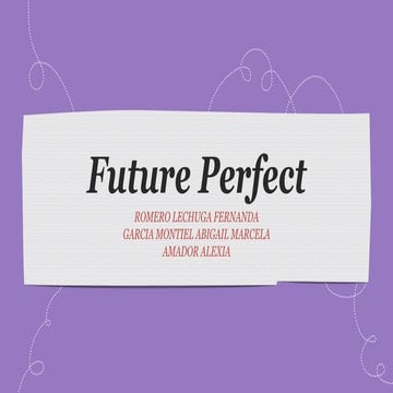 Future perfect