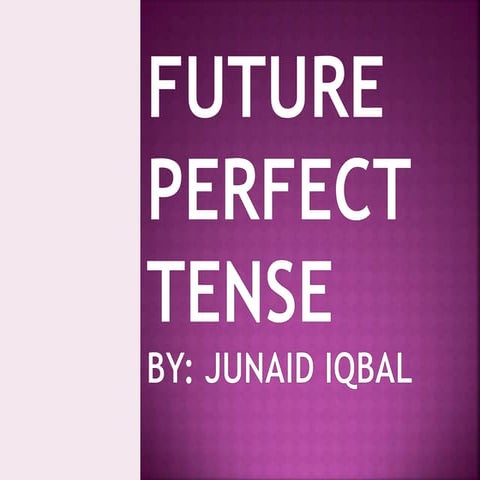 Future perfect tense