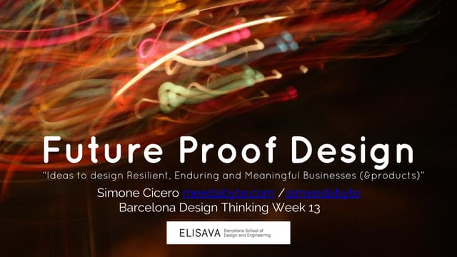 Future Proof Design and the Platform Design Canvas