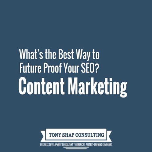 Future Proof your SEO