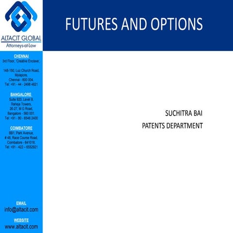 Futures and options