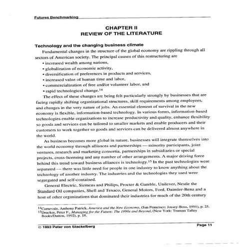 Futures Benchmarking & Technology Forecasting - Masters Thesis (Part 2)