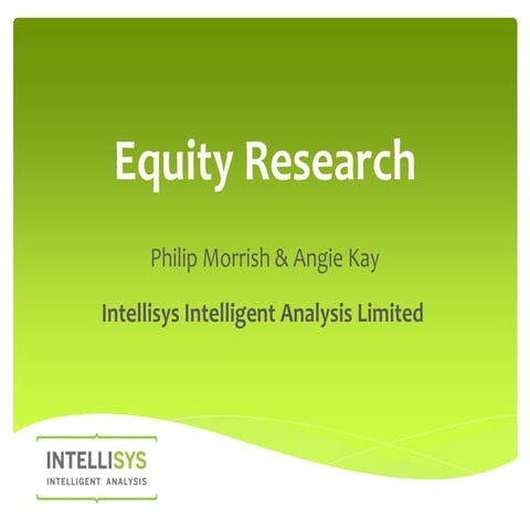 Presentation on equity research | PPTX