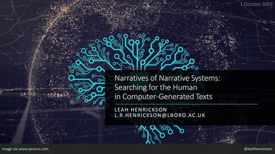 Who is the Author of the Computer-Generated Text? | PPTX