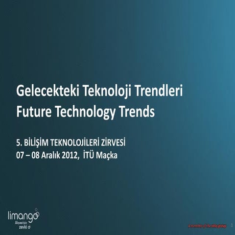 Gelecekteki Teknoloji Trendleri - Future Technology Trends - 5. Bilişim Tekno...