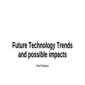 Future technology trends and possibilities for agro industry