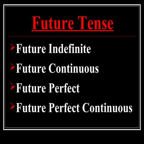 Future tense