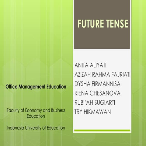 Presentation Simple Future Tense | PPTX