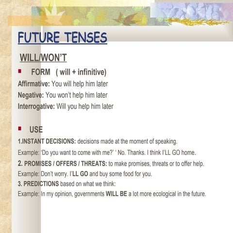 Future tenses