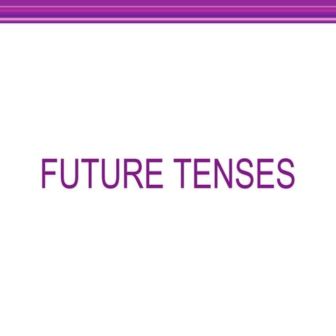 Future tenses
