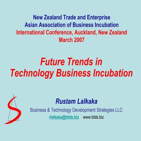 Future trends in technology business incubation_Rustam Lalkaka_2007
