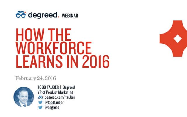 How the Workforce Learns in 2016 (E...
