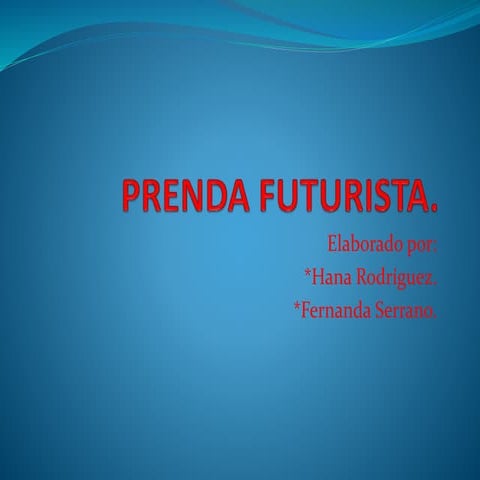 Prenda Futurista creación de una falda. 