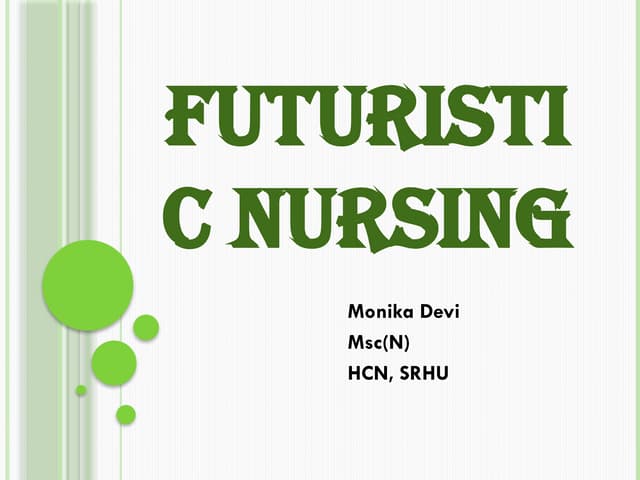 Shaping the Future of Clinical Nursing Practice | PPTX