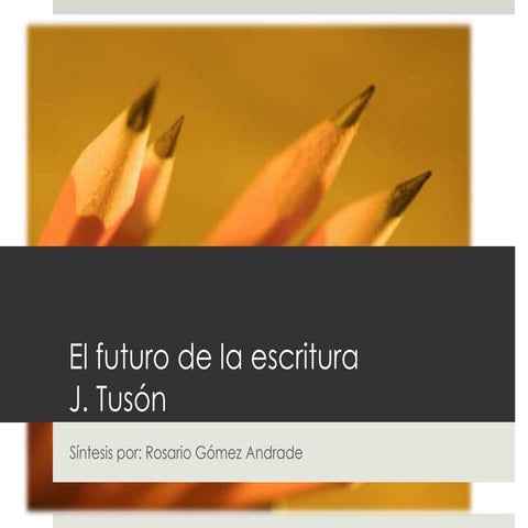 Futuro escritura