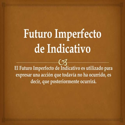 Futuro imperfecto de indicativo