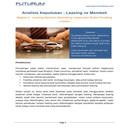 Analisis keputusan lease vs buy part 2