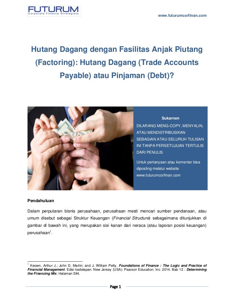 Hutang Dagang Dengan Fasilitas Anjak Piutang