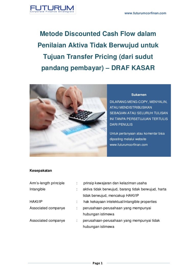 Metode Dcf Dalam Penilaian Aktiva Tak Berwujud Untuk Tujuan Transfer