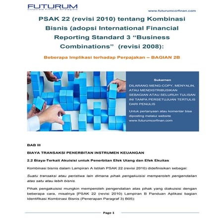 Psak 22 (revisi 2010) - bab 3 goodwill | PDF