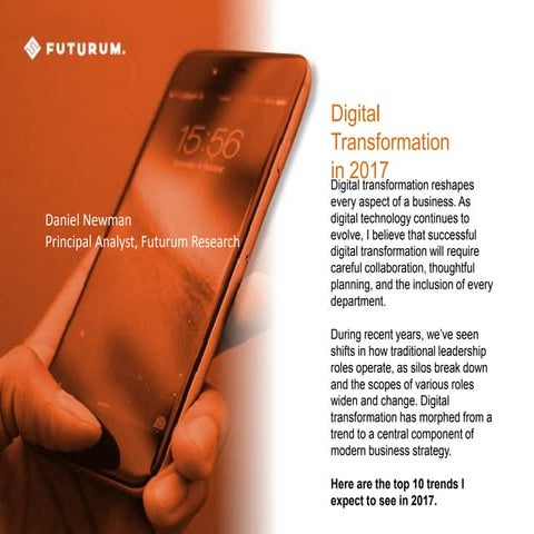 Top 10 Digital Transformation Trends for 2017