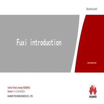Fuxi introduction(english) | PPTX