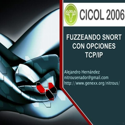 Fuzzeando Snort con opciones TCP/IP