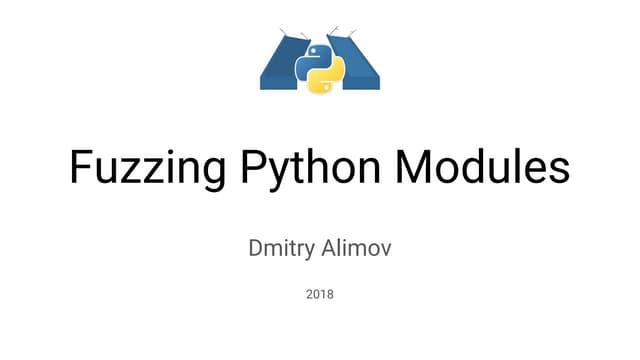 Fuzzing python modules