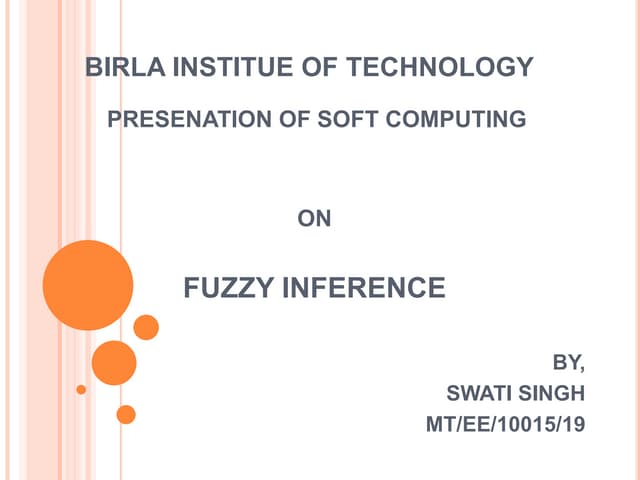 Fuzzy inference