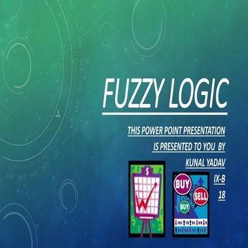 Fuzzy logic | PPT