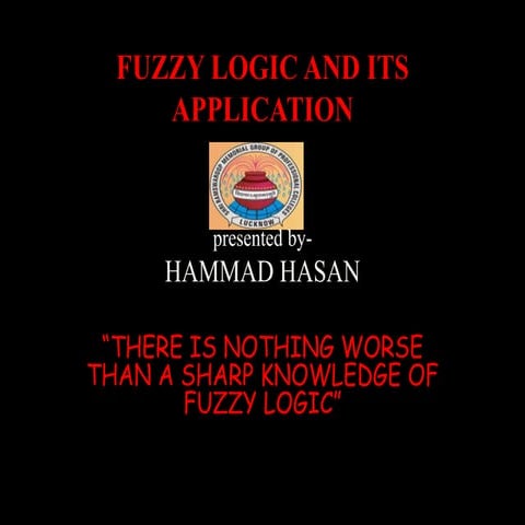 Fuzzy logic ppt