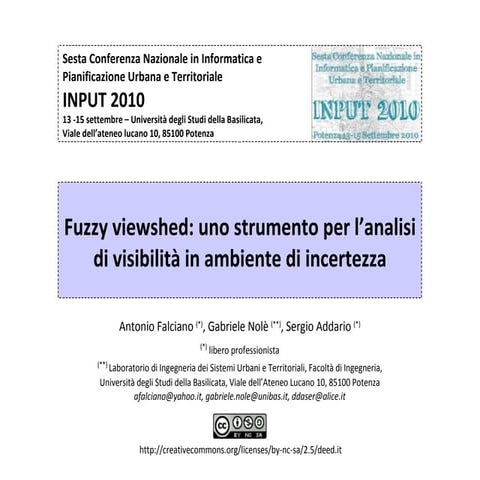 Fuzzy viewshed: uno strumento per l’analisi di visibilità in ambiente ...