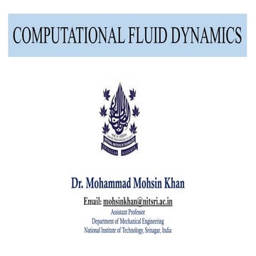 Finite Volume Method of Computational Fluid Dynamics