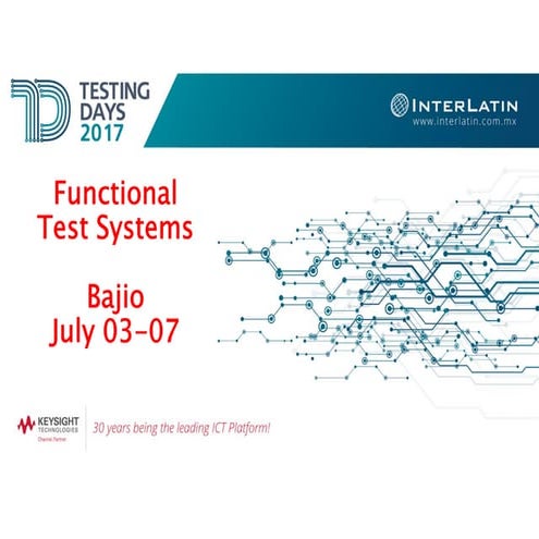 Functional Test Systems - Testing Days Bajío