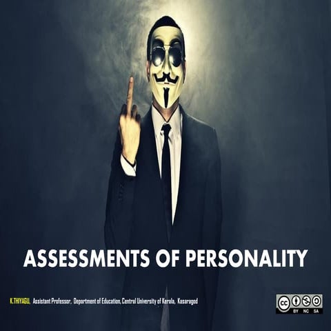 Personality Assessment - Thiyagu