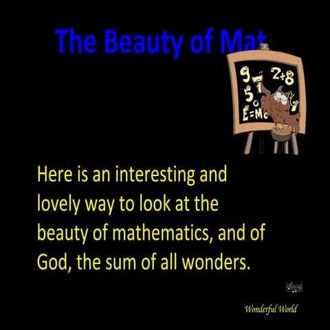 Fw: The beauty of Mathematics