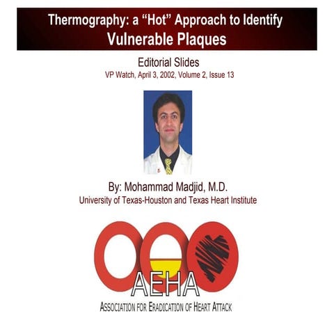 095 thermography idenitfying vulnerable plaques
